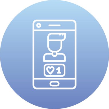 Modern akıllı telefon simgesinin vektör çizimi