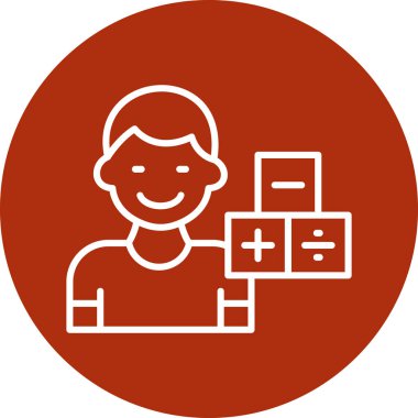 Müşteri hizmetleri. Web simgesi basit illüstrasyon