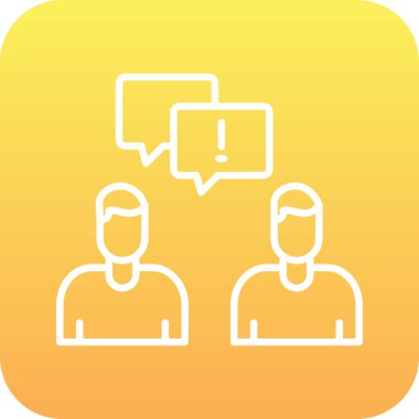 Sohbet simgesi vektör illüstrasyonu