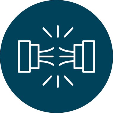 Vektör Halter Simgesi İllüstrasyonu