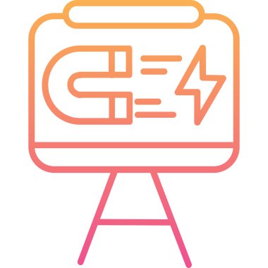 Modern bir pil simgesinin vektör çizimi