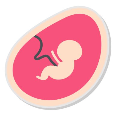 Hamile kadın karikatür simgesi