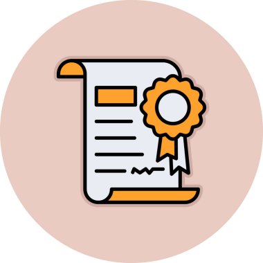 diploma doldurulmuş vektör simgesi arzusu