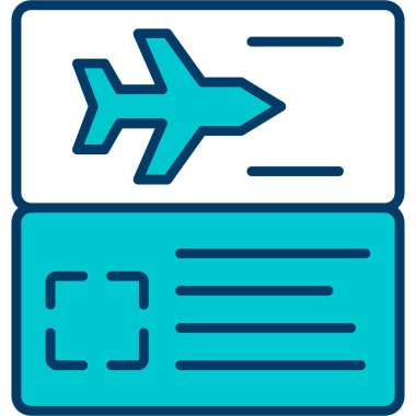 uçak ikonu vektör illüstrasyonu