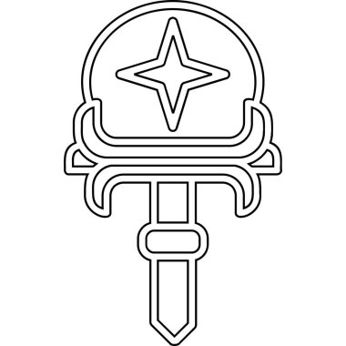 kılıç ve kılıç simgesi, taslak biçimi