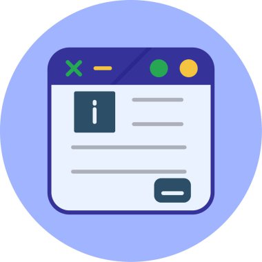 Belge. Web simgesi basit illüstrasyon