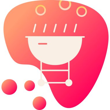 Tavuk. Web simgesi basit tasarım