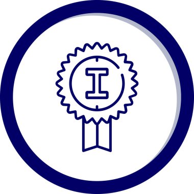 Madalya. Web simgesi basit illüstrasyon