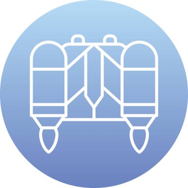 Bir gaz simgesinin vektör illüstrasyonu