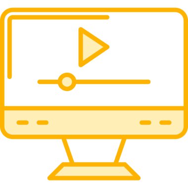 bilgisayar ekranı simgesi, vektör illüstrasyonu