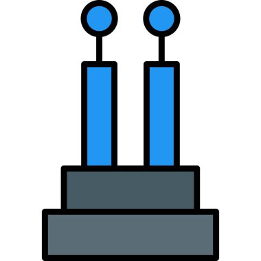 Kek. Web simgesi basit illüstrasyon