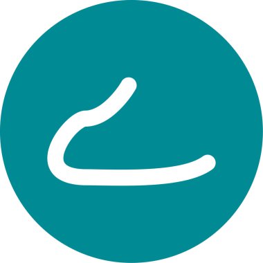 güzel saç vektör çizgisi simgesi