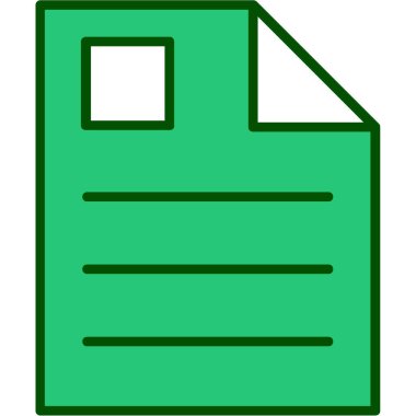 Belge. Web simgesi basit tasarım