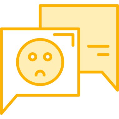 Üzücü sohbet. Basit resimleme