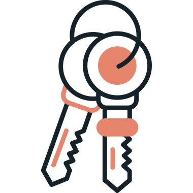 Anahtar. Web simgesi basit illüstrasyon