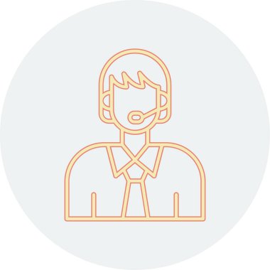 Maske simgesi olan adam, vektör illüstrasyonu