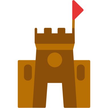 Golf düz vektör simgesi