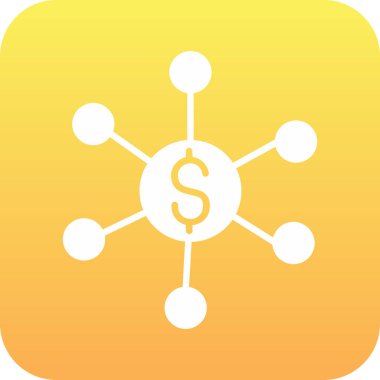 Modern tasarım ikonunun vektör çizimi. para