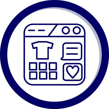 Yemek pişirmek. Web simgesi basit illüstrasyon