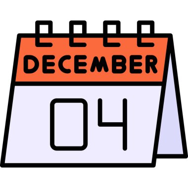 Takvim simgesi, Aralık vektör illüstrasyonu