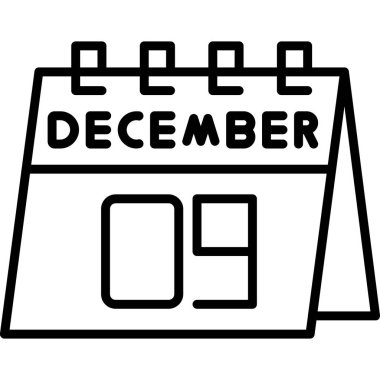 Takvim simgesi vektör illüstrasyonu