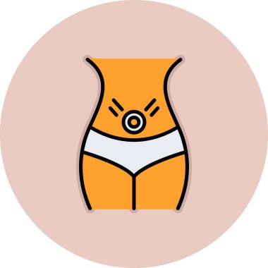 kadın simge vektör illüstrasyonu