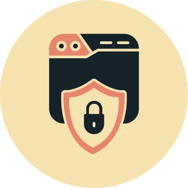 Siber güvenlik. Basit resimleme