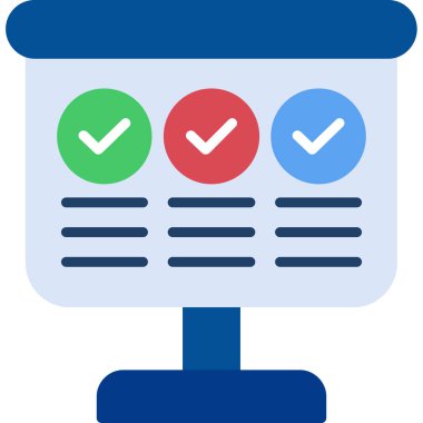 Yapılacaklar listesi web simgesi basit illüstrasyon