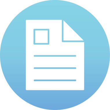 Soyut arkaplanda dosya simgesi izole edildi