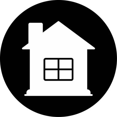 Eve. Web simgesi basit tasarım