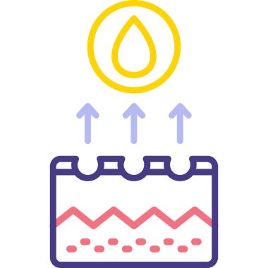 Su damlası. Web simgesi basit tasarım