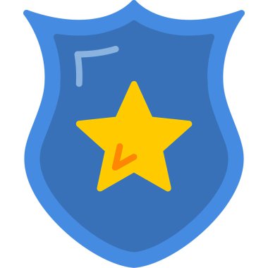 Kalkan. Web simgesi basit illüstrasyon