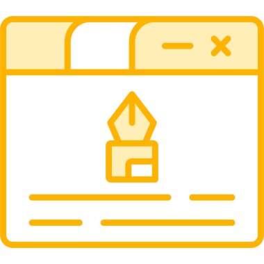 Belge. Web simgesi basit illüstrasyon