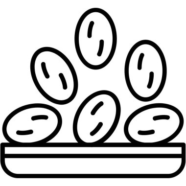 Yumurta yumurta yemek ikonu. Beyaz arkaplanda izole edilmiş web tasarımı için yumurta yumurta vektör simgesi