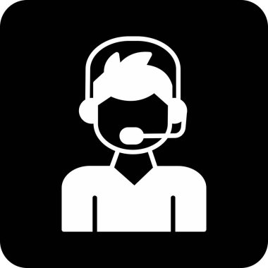 çağrı merkezi simgesi, vektör illüstrasyonu