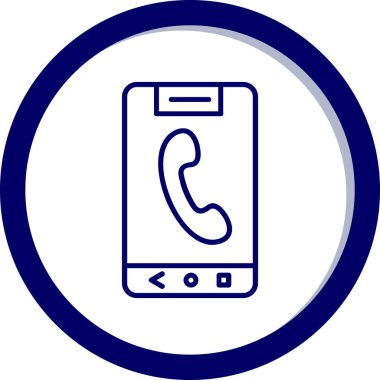 - Telefon. Web simgesi basit illüstrasyon