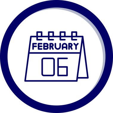 Takvim için vektör illüstrasyon simgesi