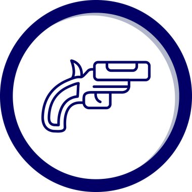 Silah. Web simgesi basit illüstrasyon