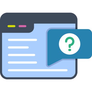 Sohbet mesajı simgesi. Web için sohbet ileti vektör simgelerinin özet çizimi