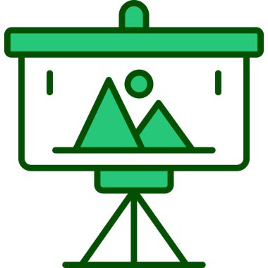 kamp çadırı simgesi ana hatlarıyla