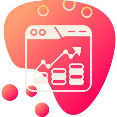 iş analizi grafik simgesi düz biçimli