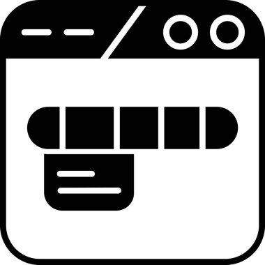 Mobil simgenin vektör illüstrasyonu