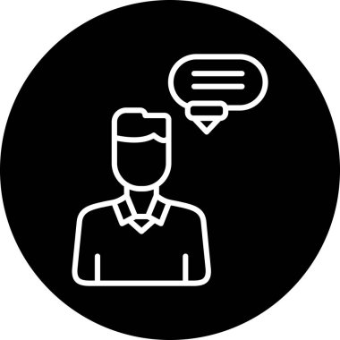 konuşma kabarcığı vektör çizimi