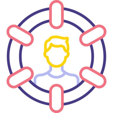 Virüs. Web simgesi basit illüstrasyon