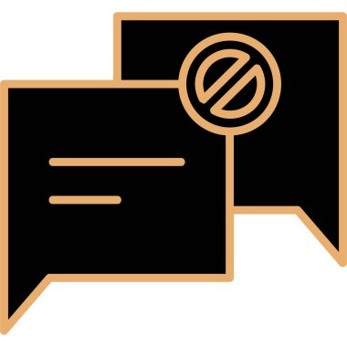 konuşma sohbet simgesi vektör illüstrasyonu