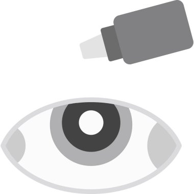 Göz simgesi vektör illüstrasyonu