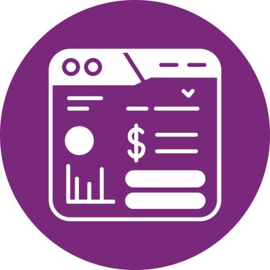 İş simgesinin vektör illüstrasyonu