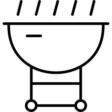 pişirme pan simgesi, vektör çizim