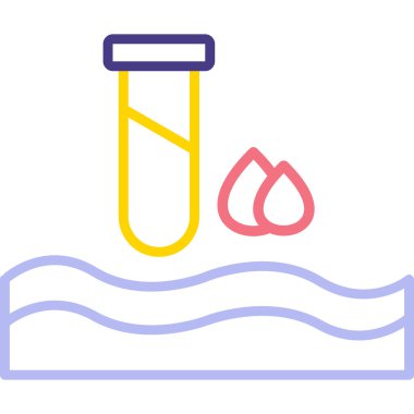 Yağ damlası simgesinin vektör illüstrasyonu