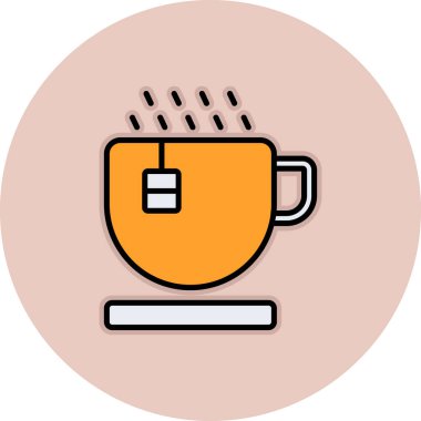 kahve fincanı vektör resimleme simgesi